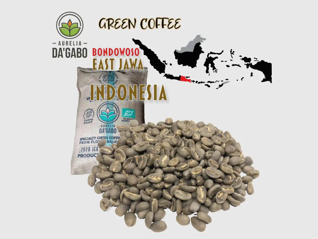 Green Coffee "GUSTI" Da'Gabo, Specialty Arabica, East Jawa Bondowoso Indonesia, Washed